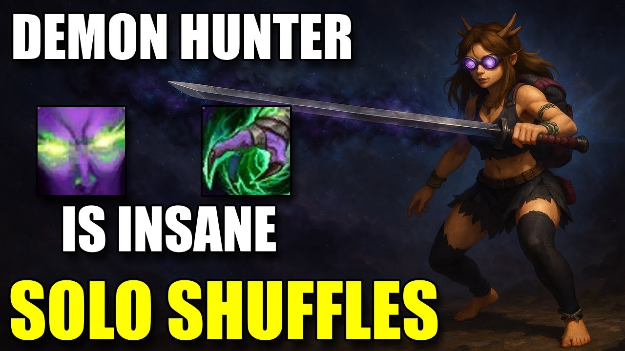 DEMON HUNTER BUFFS WERE TOO MUCH - THIS CLASS IS INSANE - SOLO SHUFFLES - THE WAR WITHIN PVP
