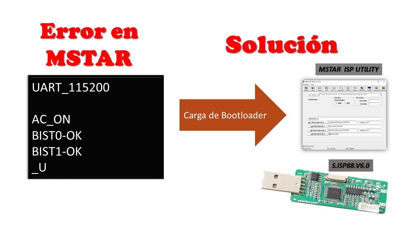Carga de Arranque(Mboot) Tarjeta Mstar TP.MS338.PB802, Utilizando Dispositivo Serial Sencillo.