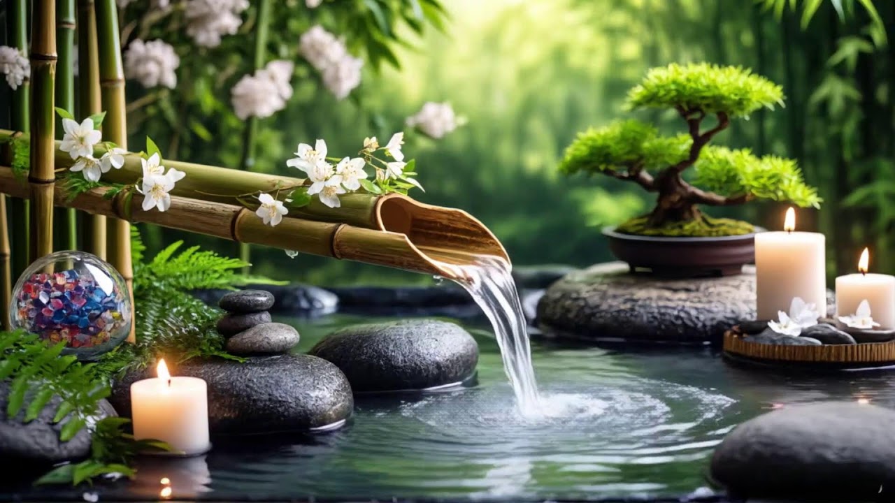 Soothing Relaxing Music 🌻 Peace of Mind, Anxiety Relief,Spa Relax Water,Calm Day Sleep 15