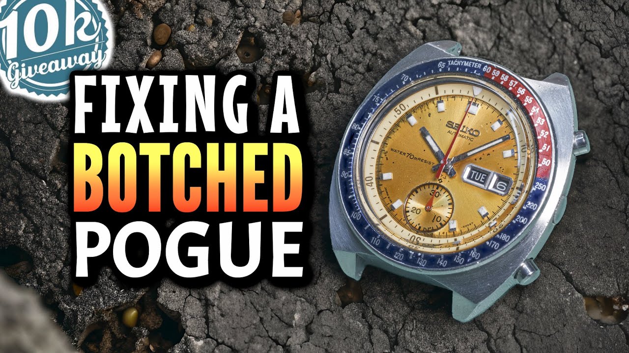 The Iconic Seiko Pogue: 10K Giveaway - Turning A Botch Job Into A Stunning Chronograph
