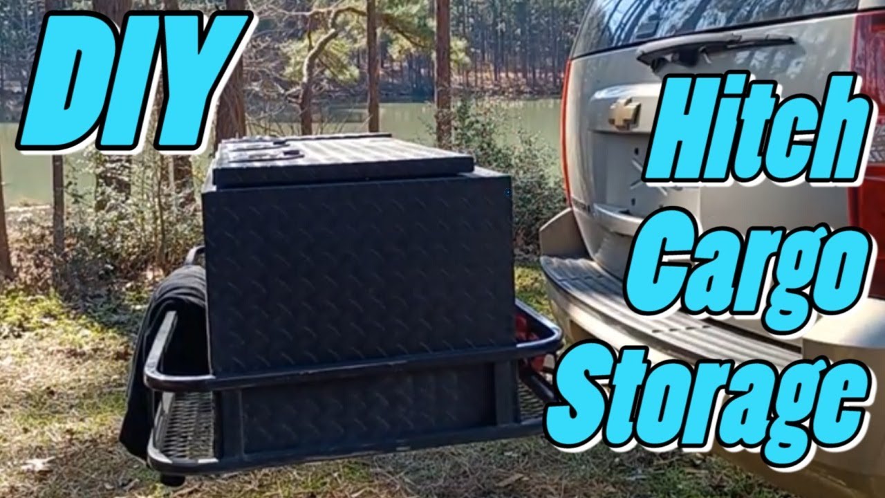 DIY Hitch Cargo Storage Box with Rear Liftgate Clearance | DIY Hitch Cargo Carrier