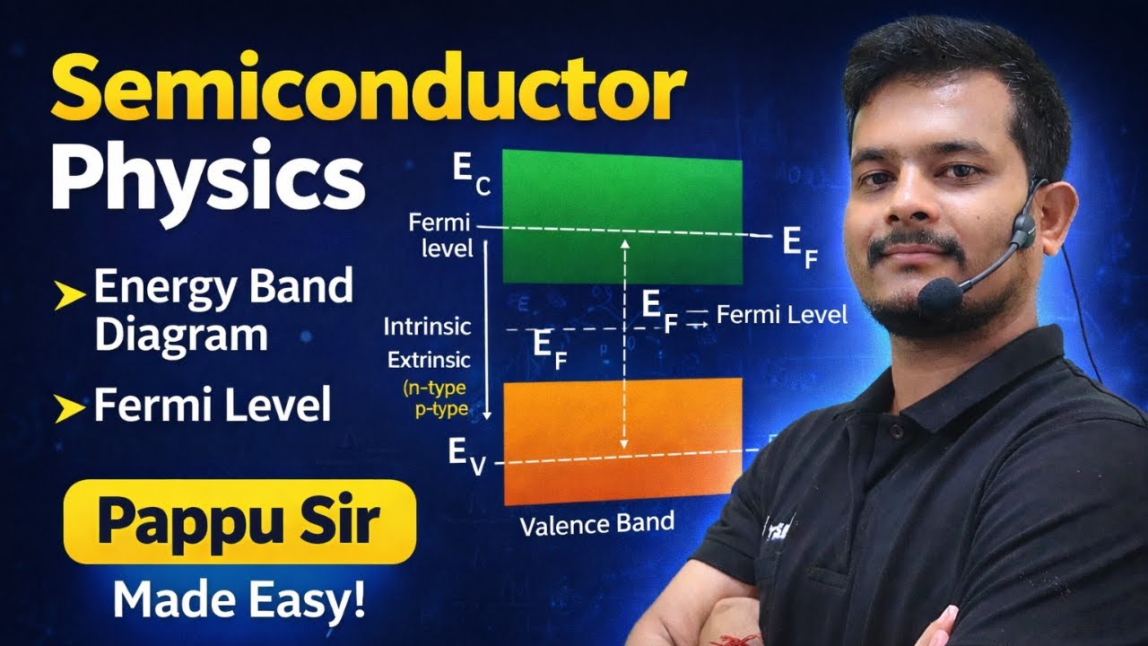 Energy Band Diagram & Fermi Level Explained | BSc Physics | Pappu Sir