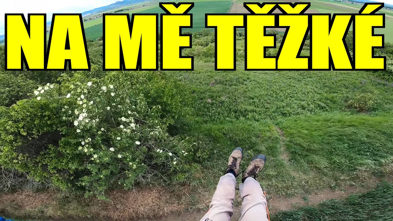 Paragliding Čerťák, Keblice - 8 km, silný vítr (30.5.2020)