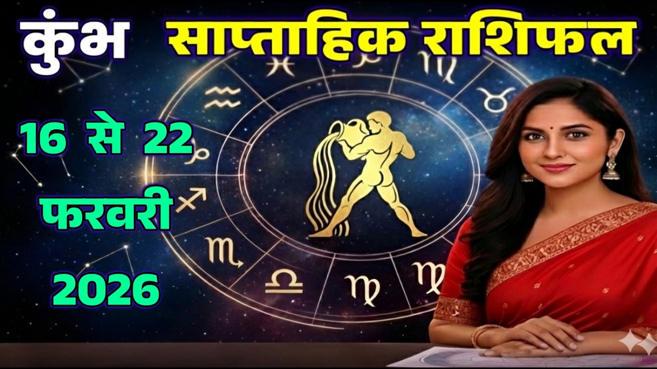 कुंभ साप्ताहिक राशिफल 16 से 22 फ़रवरी 2026 | Kumbh Saptahik Rashifal |  #AquariusHoroscope