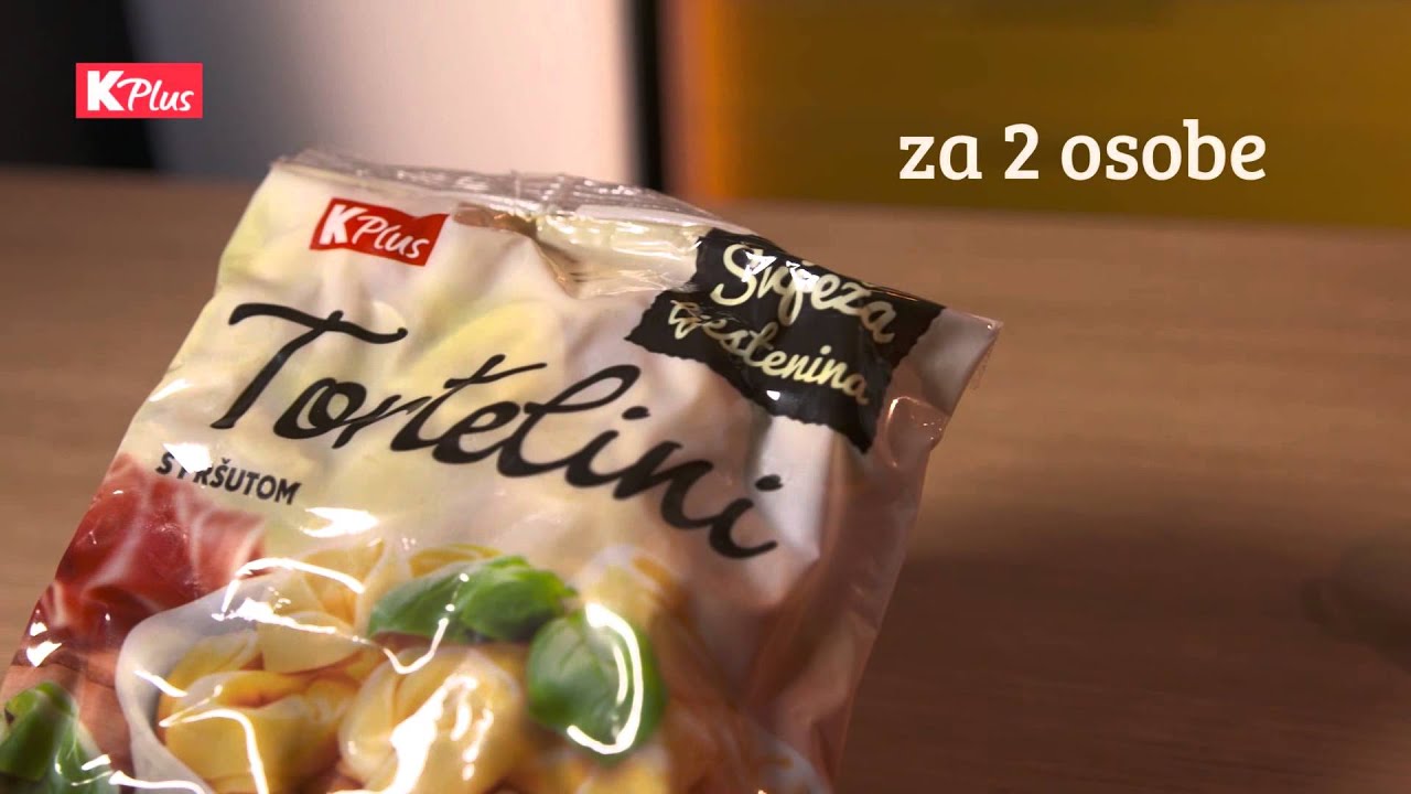 Tortellini punjeni pr&scaron;utom K Plus 500g