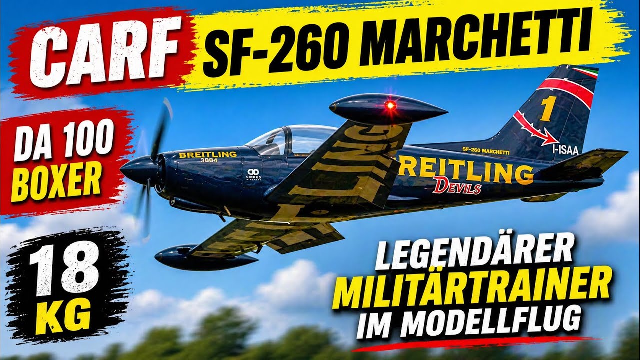 SIAI SF-260 Marchetti von CARF | Militärtrainer im Maßstab | Pilot: Martin Buschmann