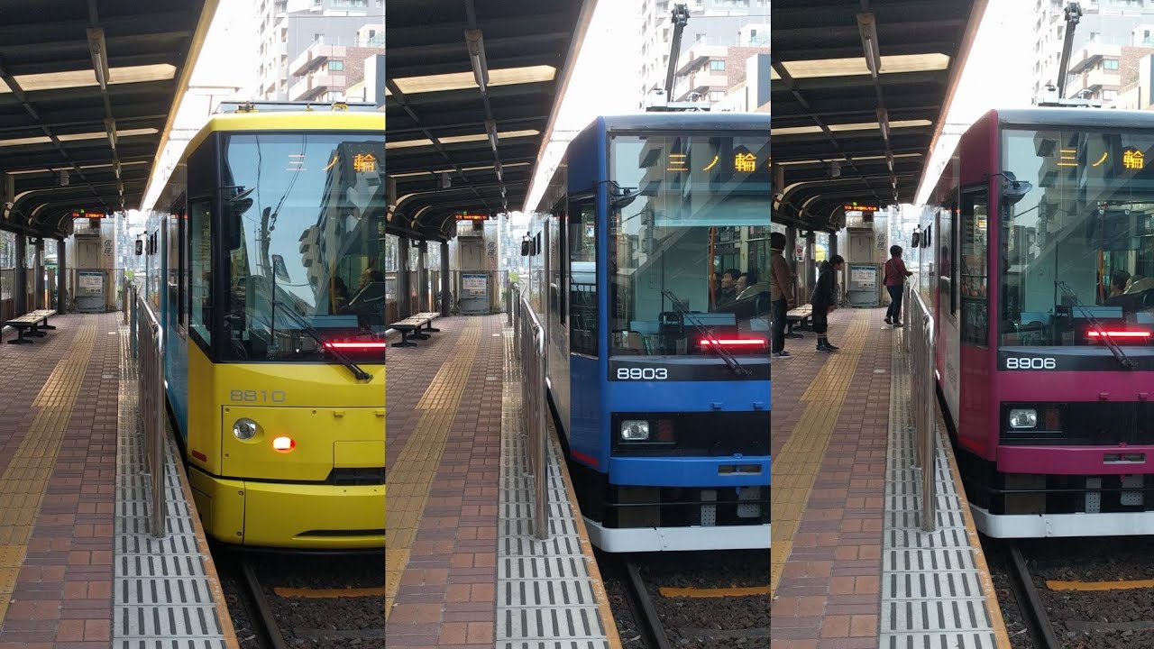 Tokyo Sakura Tram at Waseda