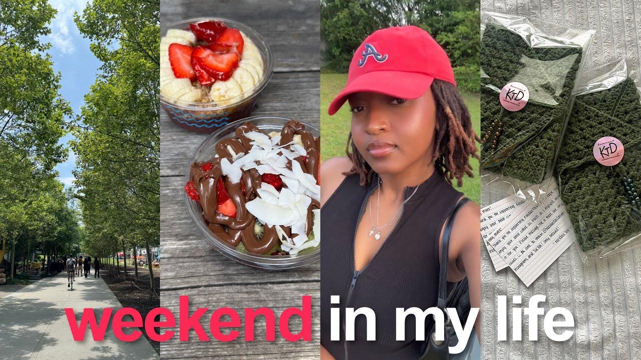 weekend in my life | facetime vibes, workouts, celebrations, crocheting an order, chatting & more
