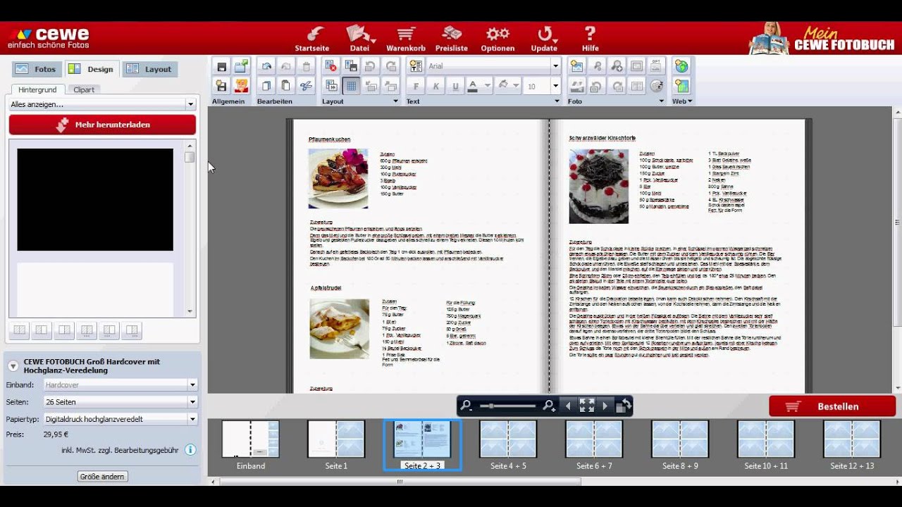 CEWE Kochbuch Video Tutorial