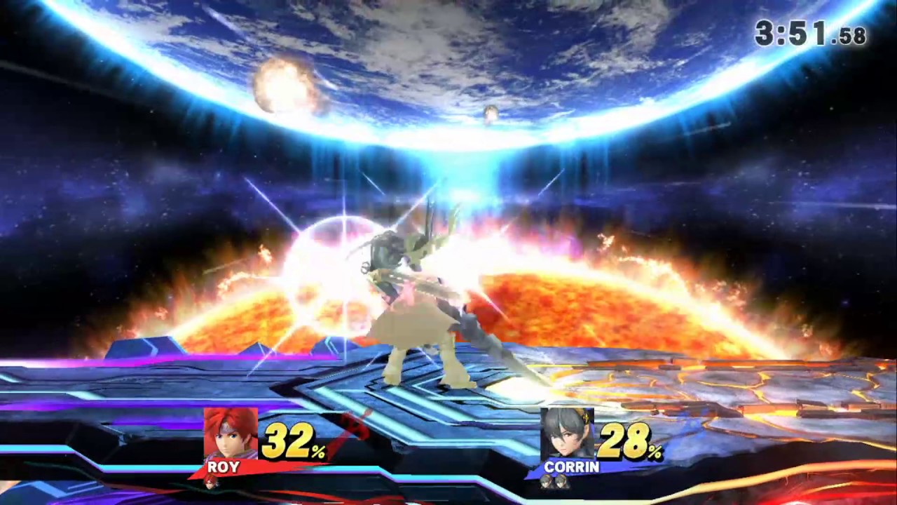Roy VS Corrin: Super Smash Bros Wii U