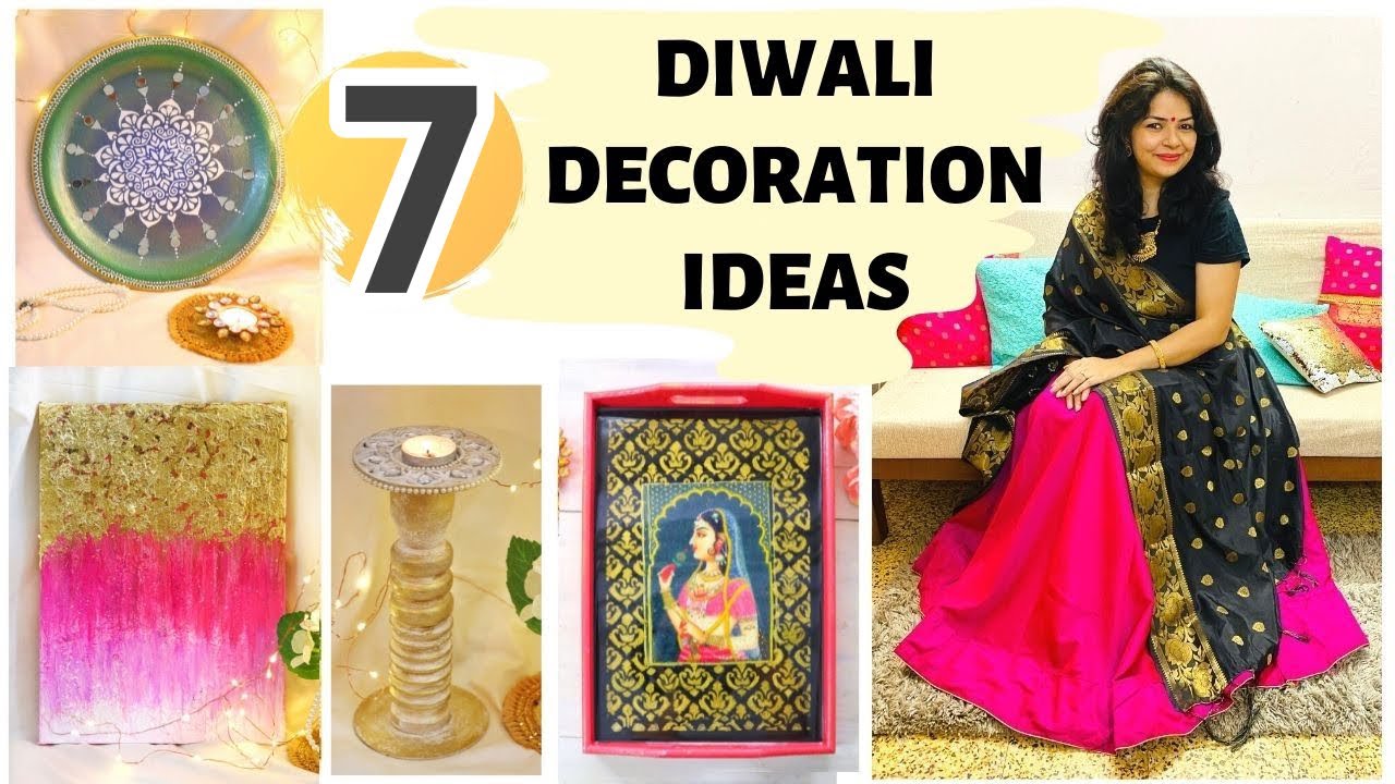 7 AMAZING DIWALI HOME DECORATION IDEAS | EASY DIWALI DECORATION AT HOME | DIYwithKANCHAN