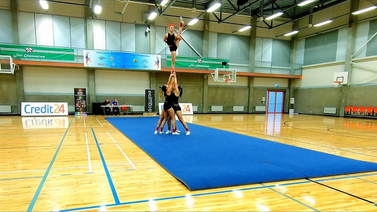 TalTech - Level 6 Group Stunt | Cheerleading | Eesti I Meistriv&otilde;istlused Cheerleadingus 🔥🔥