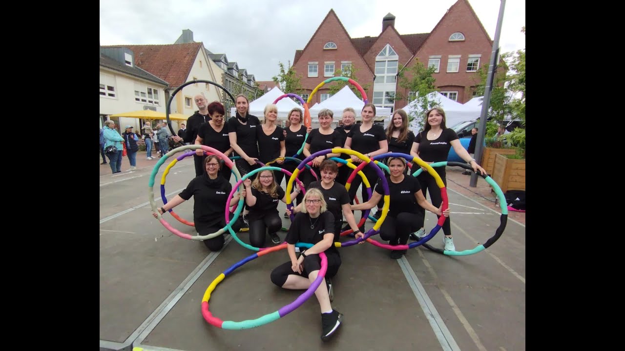 Stadtfest Bramsche 2025 - Auftritt Hula-Hoop Gruppe