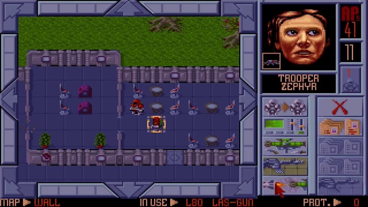 Laser Squad (DOS, 1992) - Mission 4: The Cyber Hordes