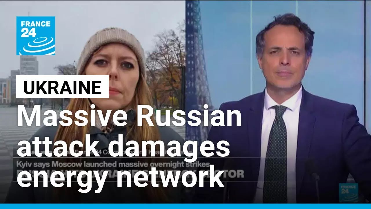 Massive Russian attack damages Ukraine's energy network, killing one &bull; FRANCE 24 English