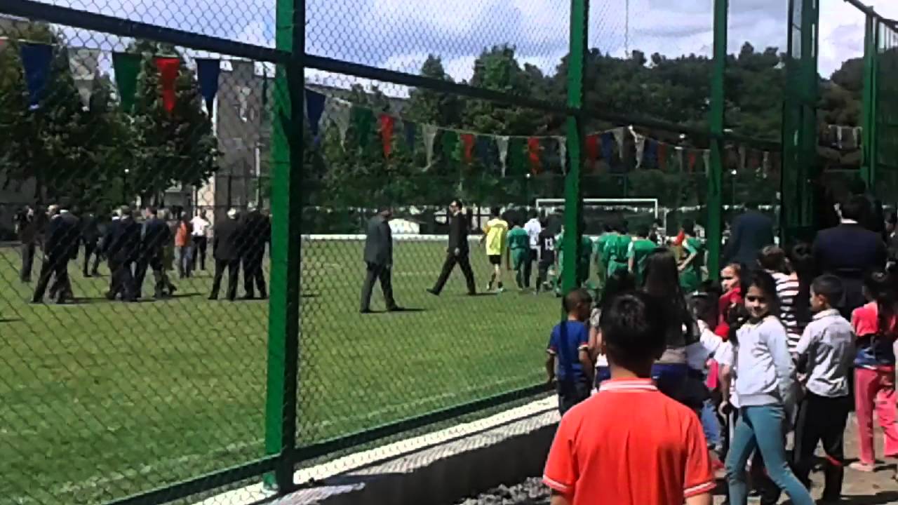 ŞƏMKİR RAYONU KUR QƏSƏBƏSİNDƏ İNŞA EDİLMİŞ MEYDANCANIN ACILIŞI