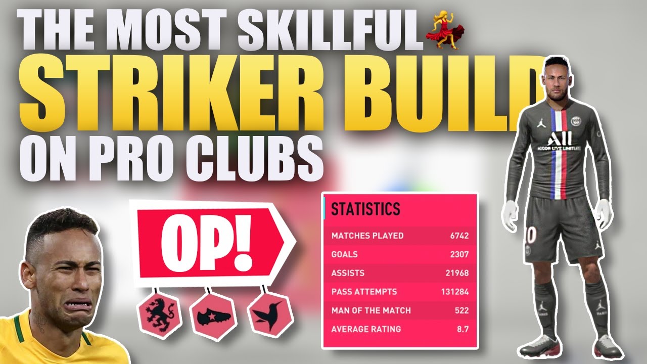 THE MOST SKILLFUL STRIKER BUILD....CREATING NEYMAR ON FIFA 20 PRO CLUBS!!