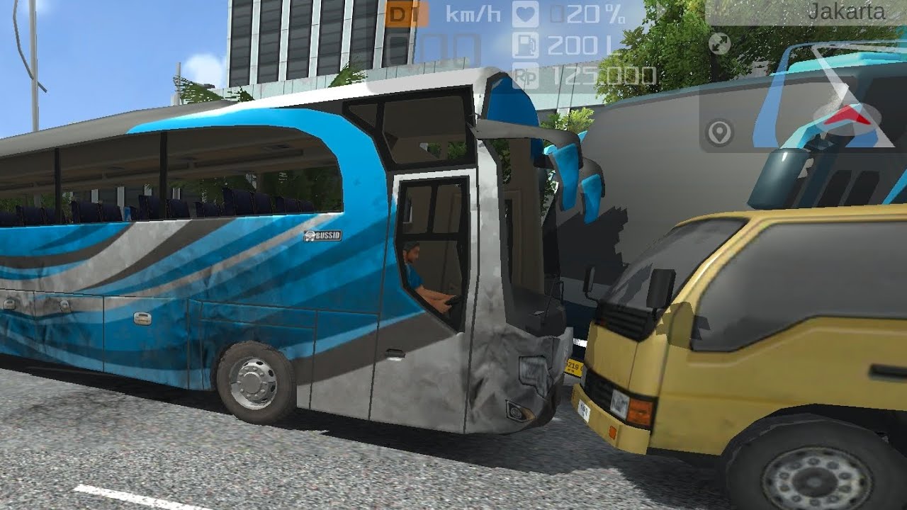 Crazy bus accident with mini truck 😭#busdrivingexperience #bussimulatorindonesia #busdriving