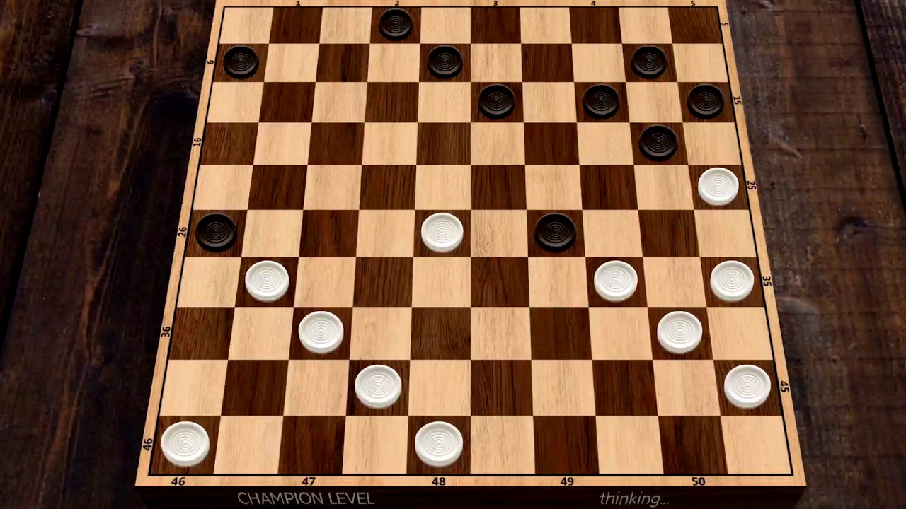 International Checkers - Gameplay #2 [Champion Level]