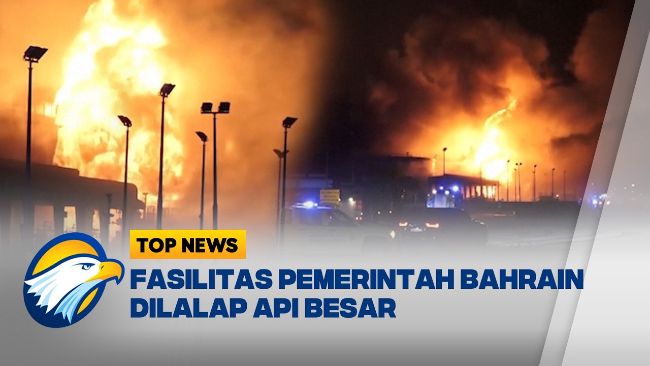 Timteng Memanas, Ledakan & Api Besar Guncang Bahrain - [Top News]
