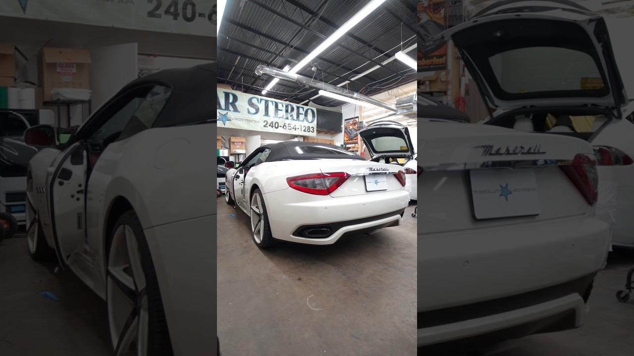 Audiofrog GB60 and GB10 Install on Maserati GranTurismo #install #caraudio  #shorts