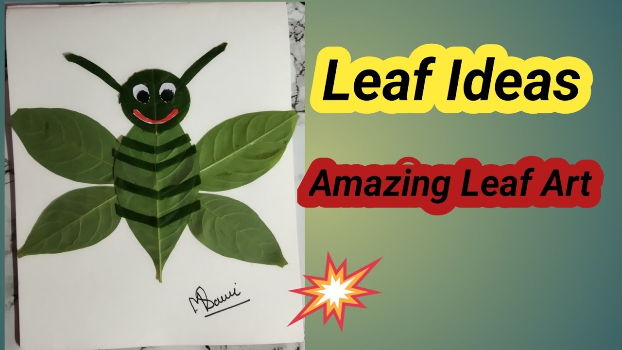 Amazing Leaf Art |Leaf Craft  अद्भुत पानांची कला