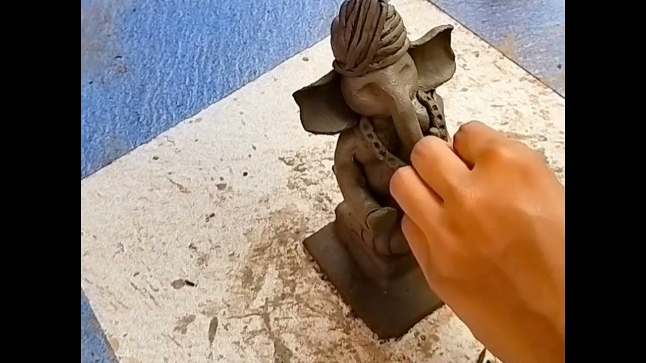 how to make clay bappa 🙏 at home 🏡 ll 🌈✨🌞