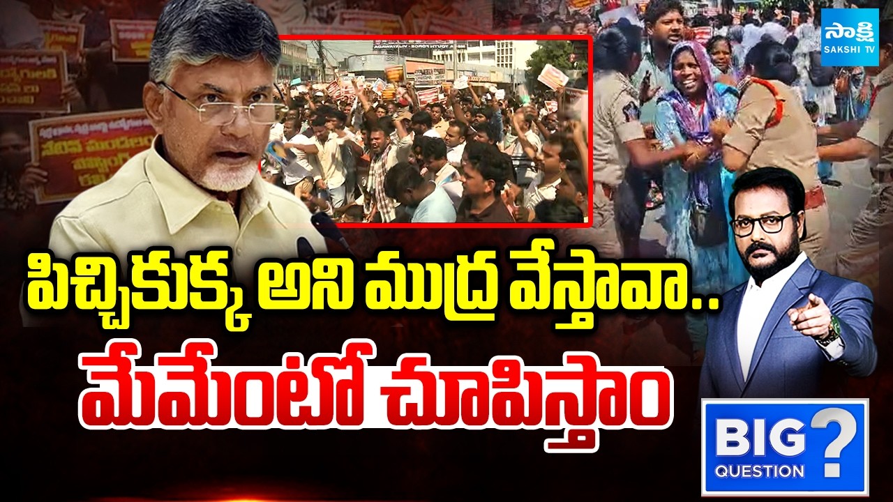 పిచ్చికుక్క అని ముద్ర వేస్తావా: Debate On Sachivalayam Employees Vs Chandrababu Govt | Big Question