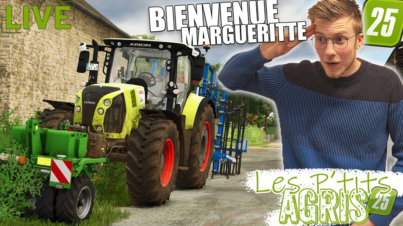🔴IL FAUT NOURRIR MARGUERITTE ! 🐮🚜- Live Les P'tits Agris #07 - Fs25