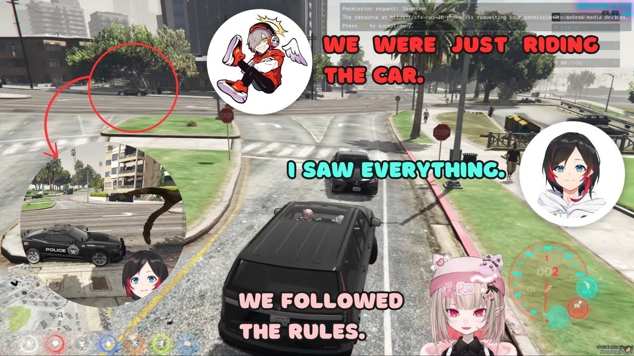 【ENG SUB】BBB Ririmu Daruma Car Chase with Uruca【 魔界ノりりむ / にじさんじ】