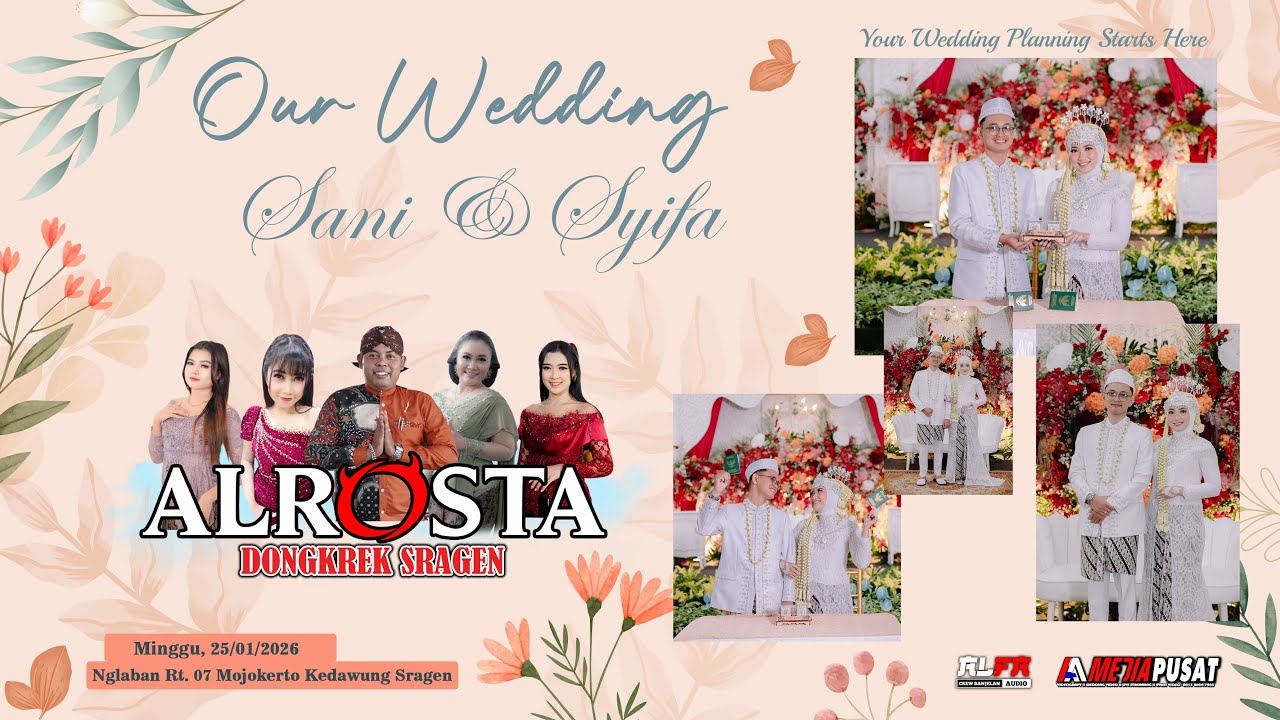 🔴LIVE ALROSTA DONGKREK - WEDDING SANI & SYIFA  - ALFA AUDIO JILID 3 (Mr.DWI) - AA MEDIA PUSAT