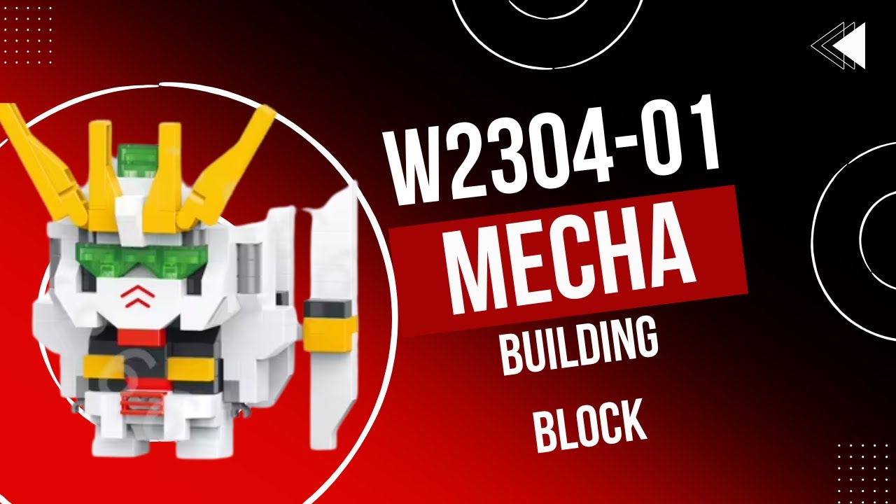 W2304-01 Mecha Gundam Speed Build | Incredible Block Toy!