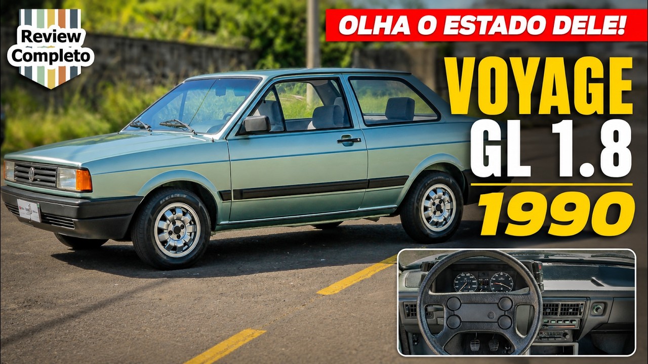 Este Voyage GL 1990 est&aacute; impec&aacute;vel