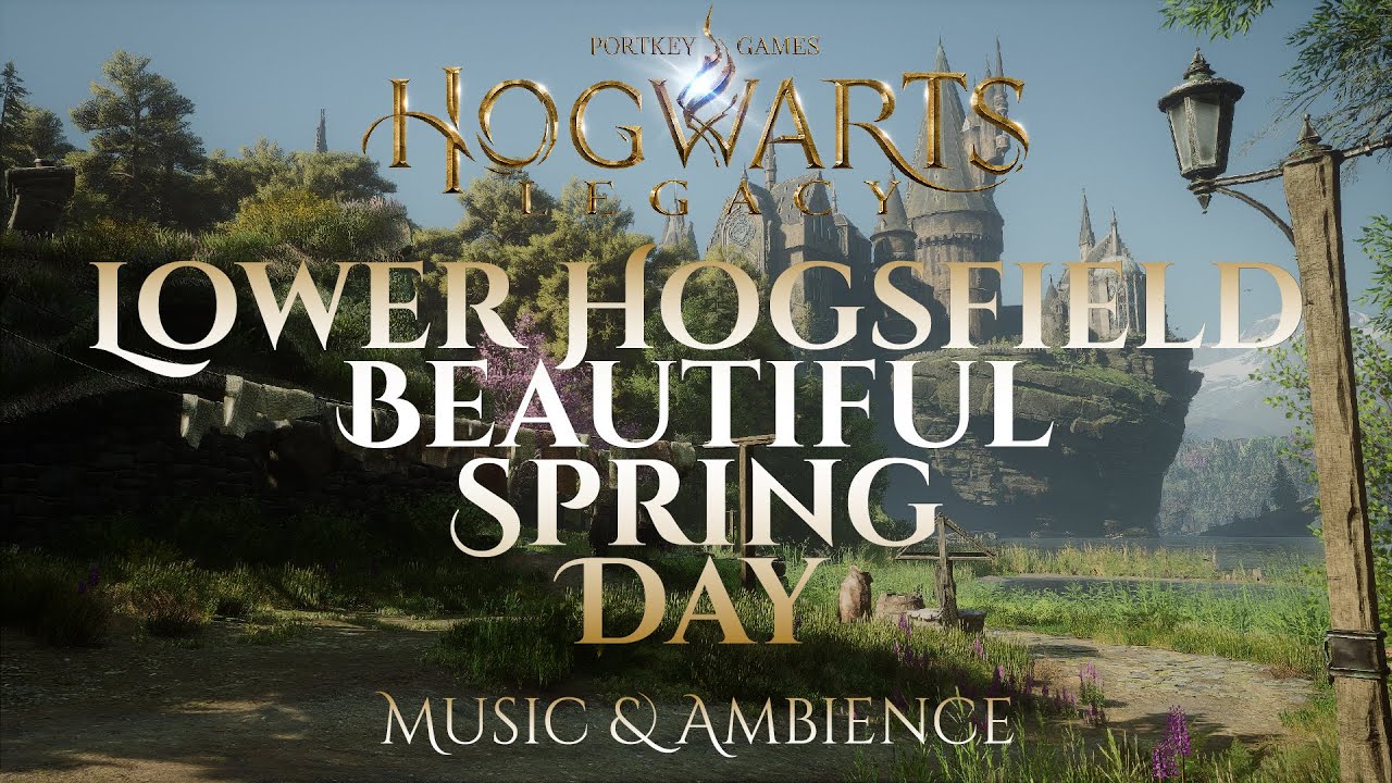 Beautiful Spring Day in Lower Hogsfield | Hogwarts Legacy Harry Potter Ambience