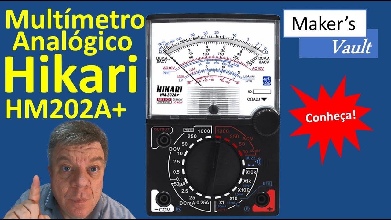 #Dica Rápida - Conheça o Multímetro Analógico Hikari 202A+ Similar ao Samwa YX 360TR e ao ICEL SK22