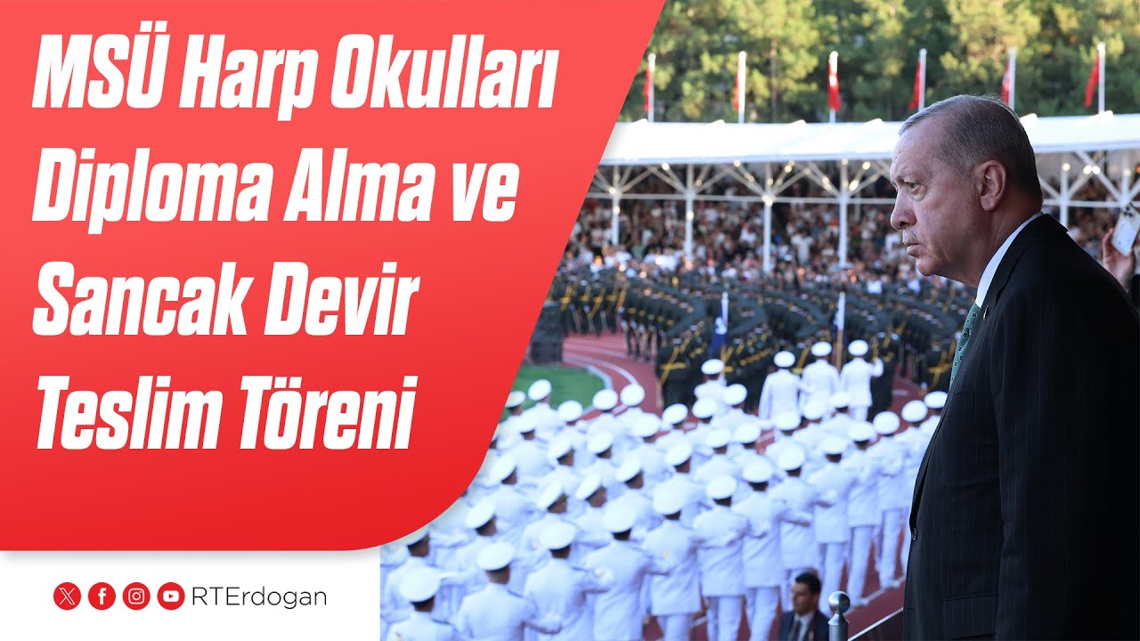 MSÜ Harp Okulları Diploma Alma ve Sancak Devir Teslim Töreni