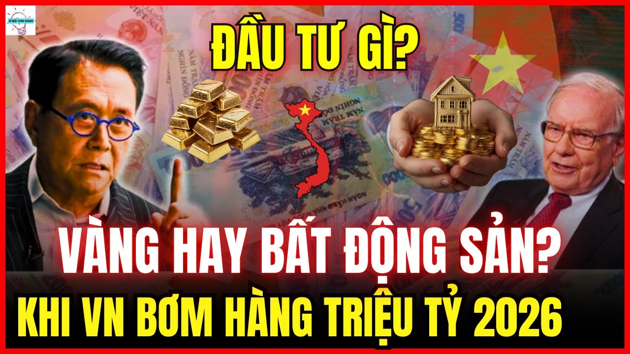Việt Nam Bơm Hàng Triệu Tỷ 2026 Nên mua Vàng hay Bất Động Sản? Đâu Mới Là Lựa Chọn Hợp Lý Nhất?