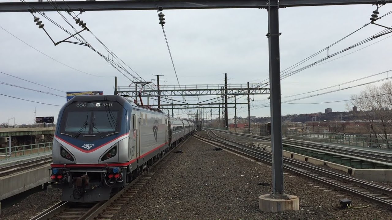 Amtrak & NJ Transit HD 60fps: One Hour @ Secaucus Junction w/ Single Tracking Thru Portal 2/21/16