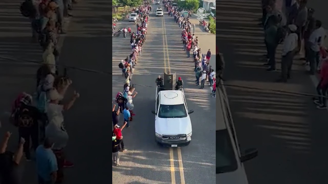 Llega el Cártel de Sinaloa a Chiapas entre porras y desfile de sujetos armados #Shorts