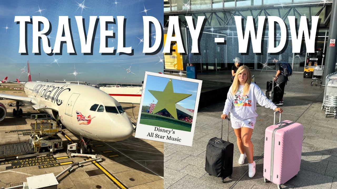 WALT DISNEY WORLD TRAVEL DAY 🐭 ✈️ 🧳✨Heathrow | Disney's All Star Music Resort