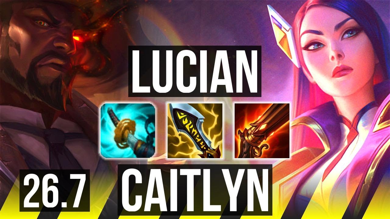LUCIAN & Yuumi vs CAITLYN & Elise (ADC) | 53K damage | EUW Master | 26.7