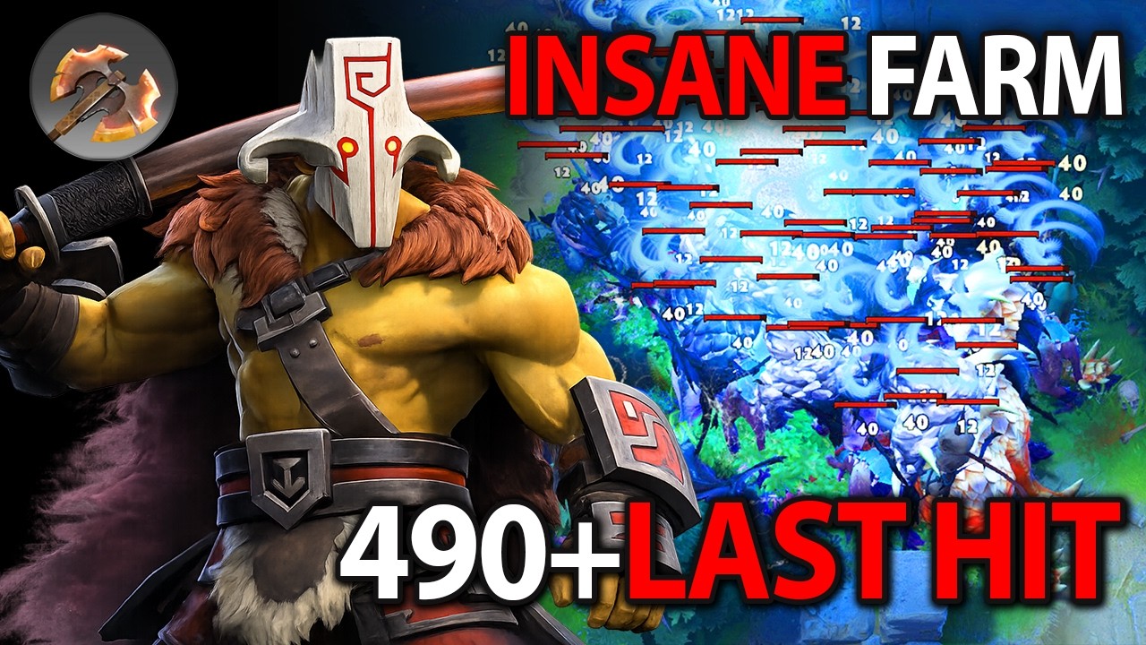 490+ LAST HITS! Immortal Juggernaut Carry with Battle Fury | Dota 2 7.41d #dota2