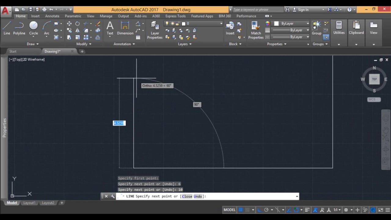 COMANDO LINEA AUTOCAD 2D