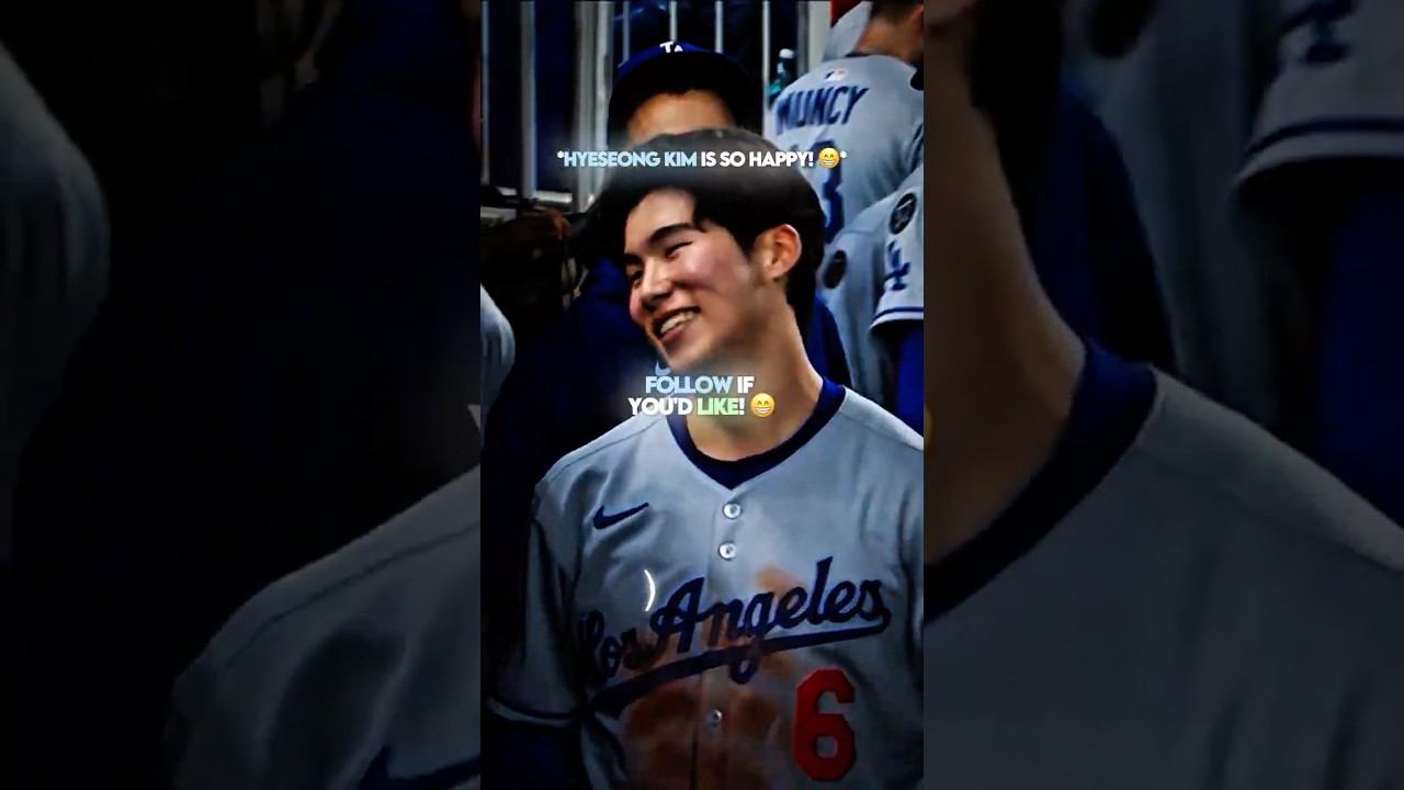 Shohei Ohtani Was So Happy For Hyeseong Kim's First Hit! 🥹 #shorts #mlb