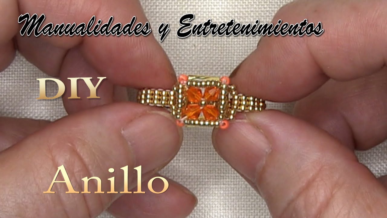 DIY - Anillo Flor Naranja💍