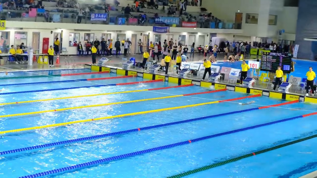 099女子組及100第1組男子組18及以上歲級400尺自由式_115年全國春季游泳錦標賽