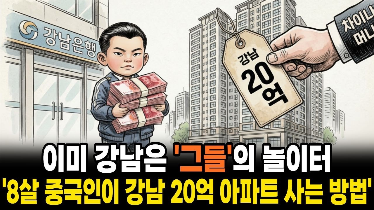 8살 중국인 꼬마, 20억 강남 아파트 '올 현금' 매수! 중국 자본이 한국에서 돈 버는 방법