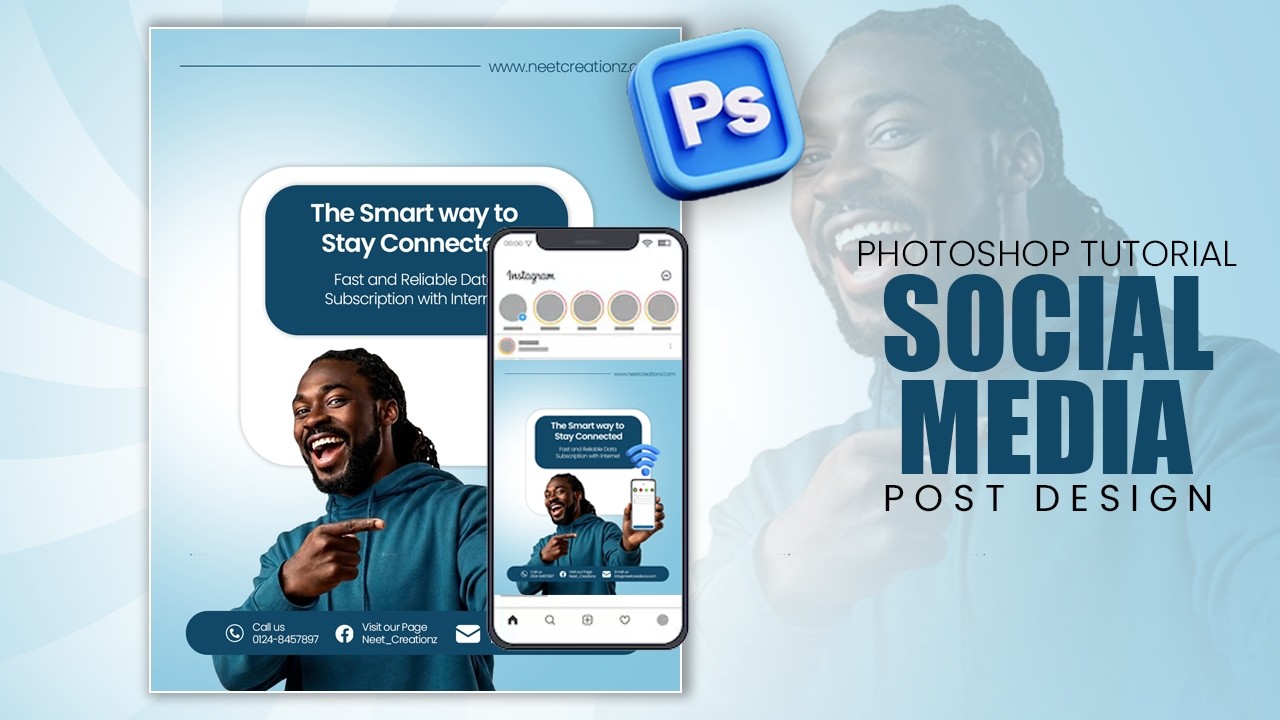 Создавайте модные посты для социальных сетей в Photoshop (в стиле 2026 года!)