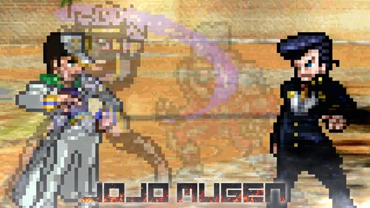 Jotaro part 4 vs Josuke Higashikata. Jojo's Bizarre Adventure MUGEN