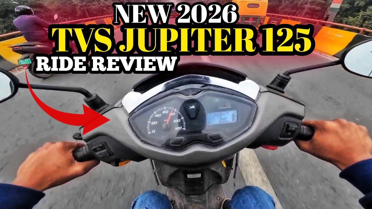  New TVS Jupiter 125 2026 Ride Review &mdash; Real Road Test Mileage, comfort, top speed 